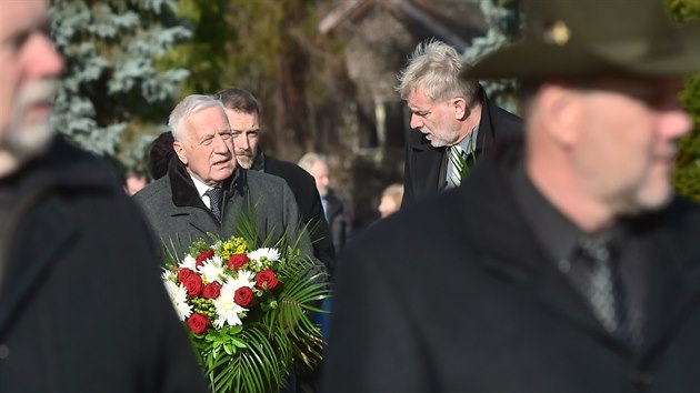 S Janem Stráským se piel rozlouit i Václav Klaus.