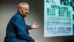 Miroslav �ik b�hem p�edná�ky