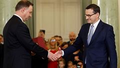 Polsk prezident Duda jmenoval novou vldu, v ele usedne staronov premir Morawiecki