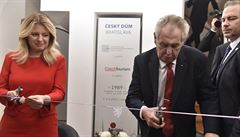 Prezident ČR Miloš Zeman otevřel se Zuzanou Čaputovou Český dům v Bratislavě. | na serveru Lidovky.cz | aktuální zprávy