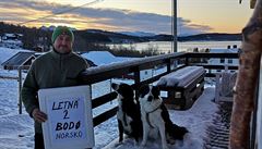 Podporovatelé Letné v zahranií (Bodo, Norsko).