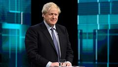 Boris Johnson v p�edvolební televizní debat�.