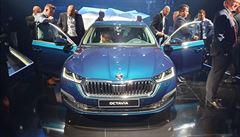 koda Octavia 4. generace pi svtové premiée ve Veletrním paláci v Praze