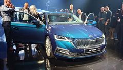 koda Octavia 4. generace pi svtové premiée ve Veletrním paláci v Praze