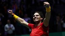 Španělé slaví zisk Davis Cupu