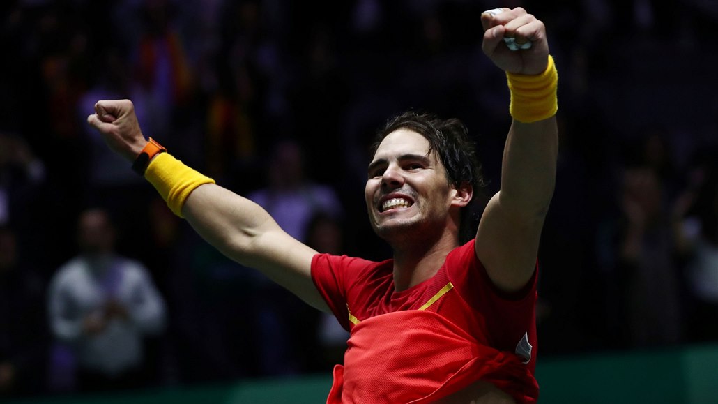 Španělé slaví zisk Davis Cupu