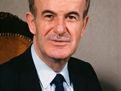 Syrský generál, státník a politik Háfiz Asad, otec Baára Asada, v roce 1996.