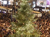Rozsvícení vánoního stromu pilákalo tisíce lidí