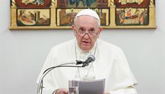 Pape Frantiek se úastnil setkání s biskupy z Vatikánského velvyslanectví...