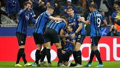 Atalanta slaví vítzství nad Dinamem Záheb.