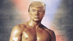Trump zaskočil internet svou fotkou s tělem Rockyho. Na Twitter ji dal bez komentáře, nikdo neví proč