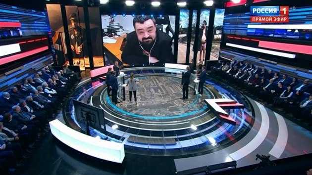 Pavel Novotný v pímém penosu poadu 60 minut celostátní ruské televize...