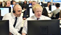Britsk premir Boris Johnson (vpravo) a ministr financ v Johnsonov vld...