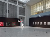 Pohled do expozice výstavy Milana Grygara v praském Veletrním paláci.