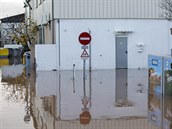 Povodn na jihu Francie.