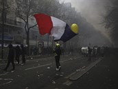 Demonstrace ve Francii proti reform dchodového systému.