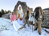 Mikulá s andlem a erty v Hrukové.