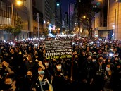 Demonstrace v Hongkongu.