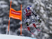 Ester Ledecká bhem závodu Super-G.