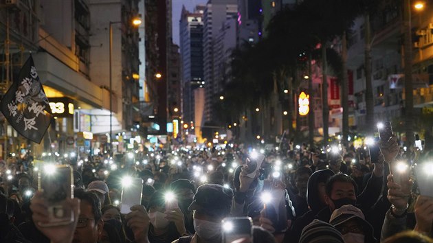 Demonstrace v Hongkongu.
