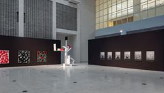 Pohled do expozice výstavy Milana Grygara v pra�ském Veletr�ním paláci.