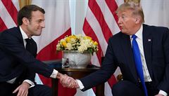 Americký prezident Donald Trump při setkání s francouzským prezidentem... | na serveru Lidovky.cz | aktuální zprávy