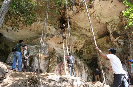 Na indonéském ostrově Sulawesi byla objevena jeskynní malba, na níž neznámý...