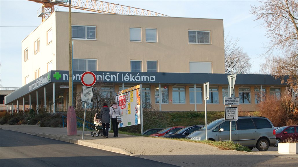 Lékárna v areálu beneovské nemocnice, její provoz ochromil 11. prosince 2019...