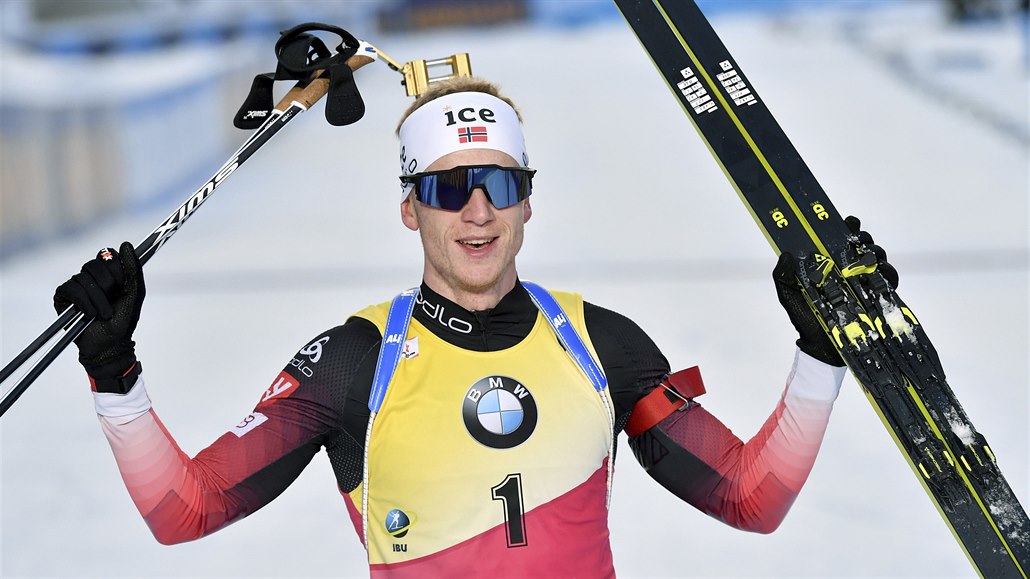 Johannes Thingnes Bö vyhrál po pátečním sprintu na Světovém poháru v...