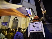 Protestní akci za odstoupení premiéra Andreje Babie (ANO) svolal 19. prosince...