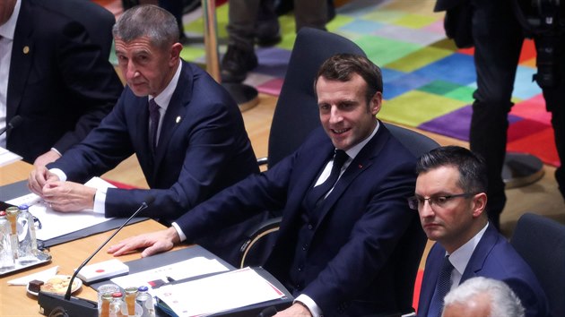 Andrej Babi po boku francouzského prezidenta Emmanuela Macrona.