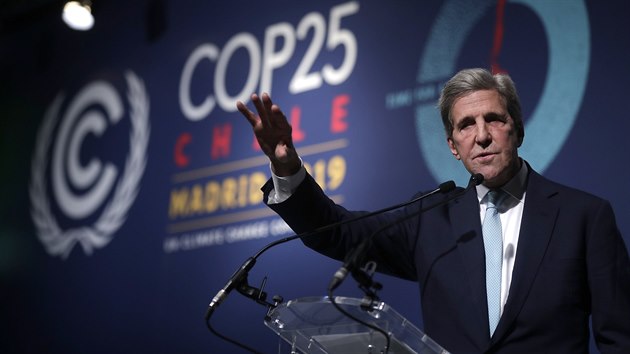 Bývalý americký ministr zahranií John Kerry vystoupil na konferenci OSN o...