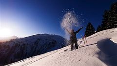 Stedisko St. Anton. Lyask velmoc Rakouska v praanu