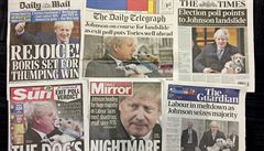 Jako drtivé popisují dnes britské listy vít�zství Konzervativní strany premiéra...