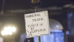 Lidé si p�inesli �eské vlajky i transparenty, na nich� byly nap�íklad hesla:...