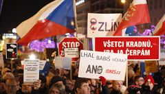 Demonstrace proti Andreji Babišovi na Václavském náměstí 10. 12. 2019.