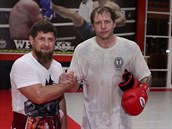 Ramzan Kadyrov a Alexander Jemeljanenko.