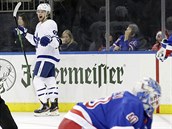 William Nylander z Toronta Maple Leafs slaví gól do sít Rangers