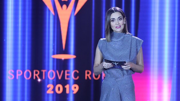 Daniela Písaovicová pi uvádní ankety Sportovec roku.