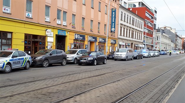 Policisté v Brn uzaveli Lidickou ulici.
