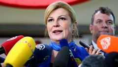 Chorvatsk prezidentka nechtn vyzvala volie, aby volili jejho soupee