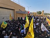 Protesty ped americkou ambasádou v irácké metropoli