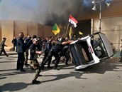 Bouliv protiamerick protesty v Bagddu