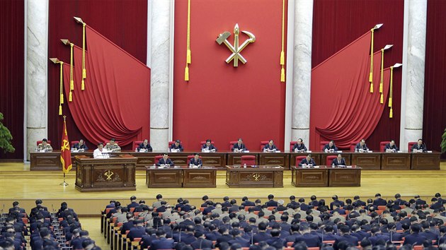 Pond�lní sjezd Korejské strany práce.