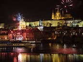 Silvestrovské oslavy v Praze.