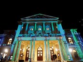 Na budovu Státní opery se promítal videomapping.