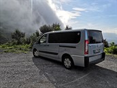 Fiat Scudo  panlsko, mlha v horách v okolí Montserrat, 2019.