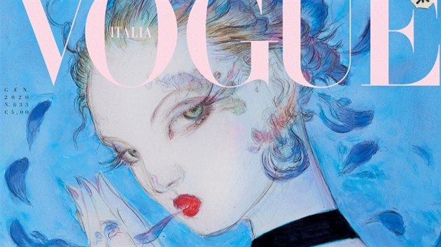 Italská verze módního časopisu Vogue začala používat ilustrace místo fotografií.