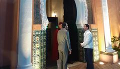 Vchod do hotelu La Mamounia