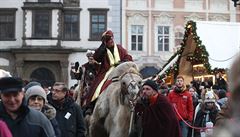 Mudrci na velbloudech se vydali směrem ke Staroměstskému náměstí. | na serveru Lidovky.cz | aktuální zprávy